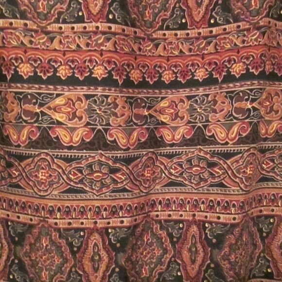 NWT Hunt Club Boho Print Multi Color Wrap Skirt 14 - Picture 2 of 6